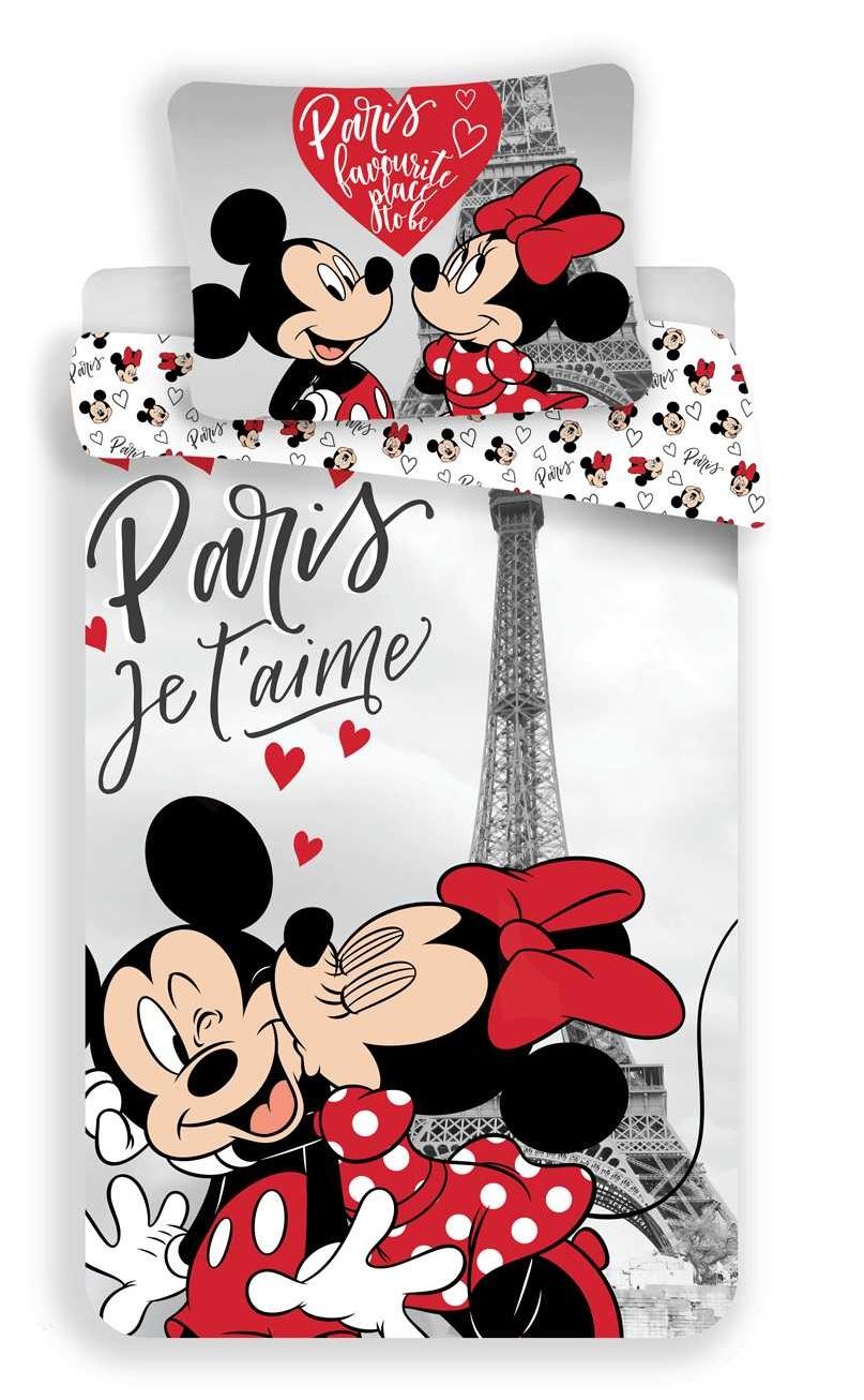 Pre dievčatka krásne bavlnené posteľné obliečky MM in Paris Eiffel tower, Jerry Fabrics