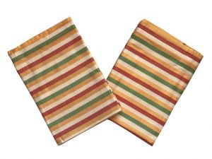 So vzorom prúžkov kvalitné kuchynské látkové utierky z bambusu Pruh žltý - 3 ks, | rozmer 50x70 cm.