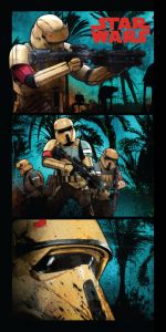 Vojaci na plážovej detskej osuške Star wars Stormtroopers, | rozmer 70x140 cm.