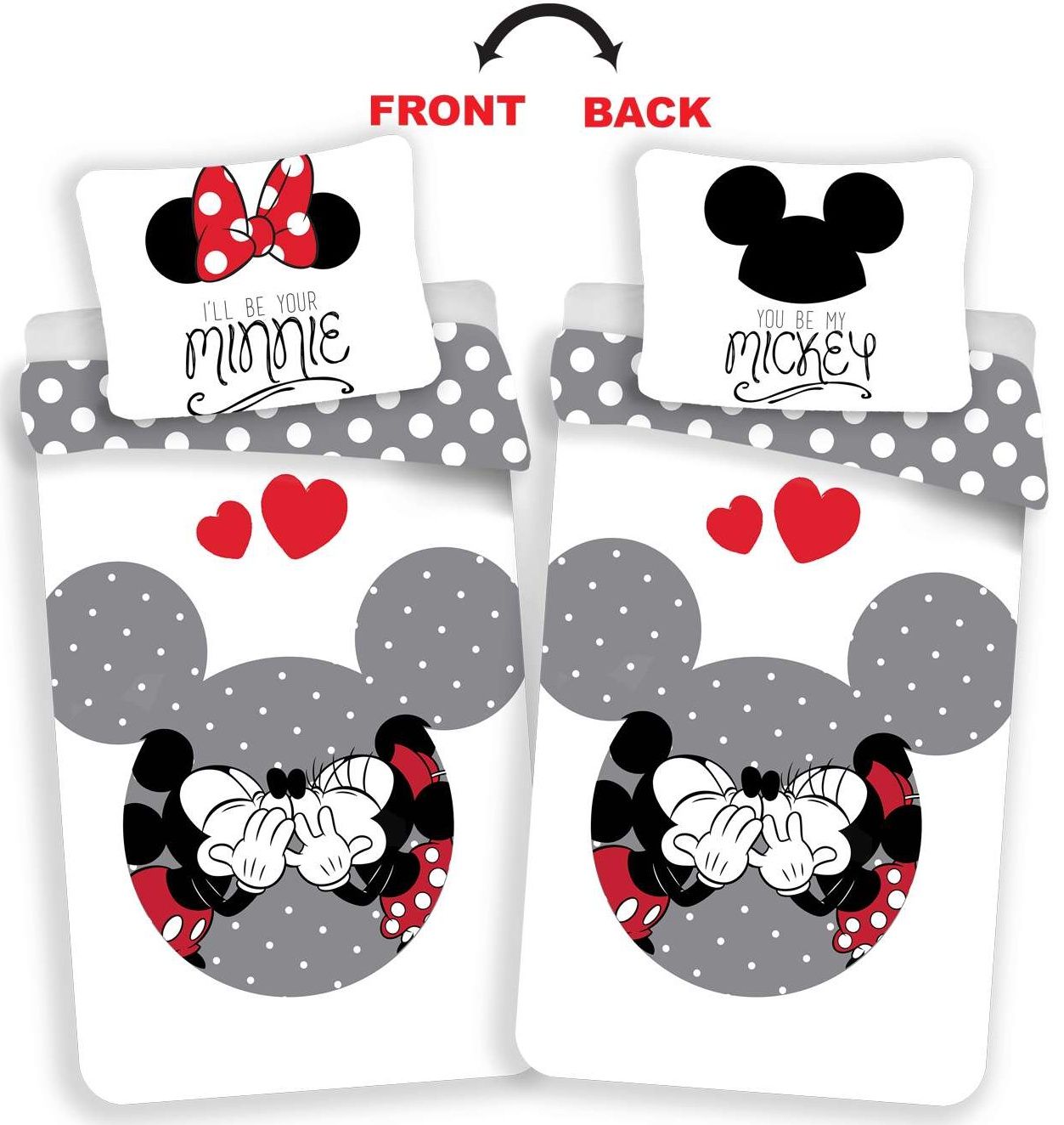 Obľúbené detské bavlnené obliečky so známym motívom Mickey a Minnie, Jerry Fabrics