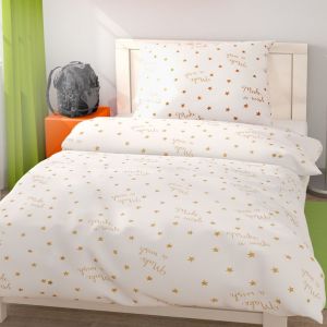 Kvalitná bavlnená posteľná bielizeň pre mladých Stars, | 140x200, 70x90 cm