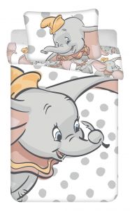 Disney obliečky do postieľky Dumbo  "Dots" baby | 100x135, 40x60 cm