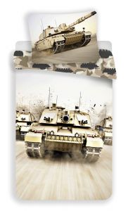 Bavlnené obliečky fototlač Tank | 140x200, 70x90 cm