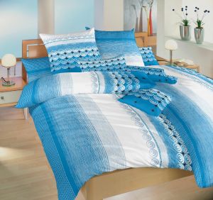 Od českého výrobcu kvalitné krepové posteľné obliečky Sahara modrá, | 140x200, 70x90 cm, 240x200, 2x 70x90 cm