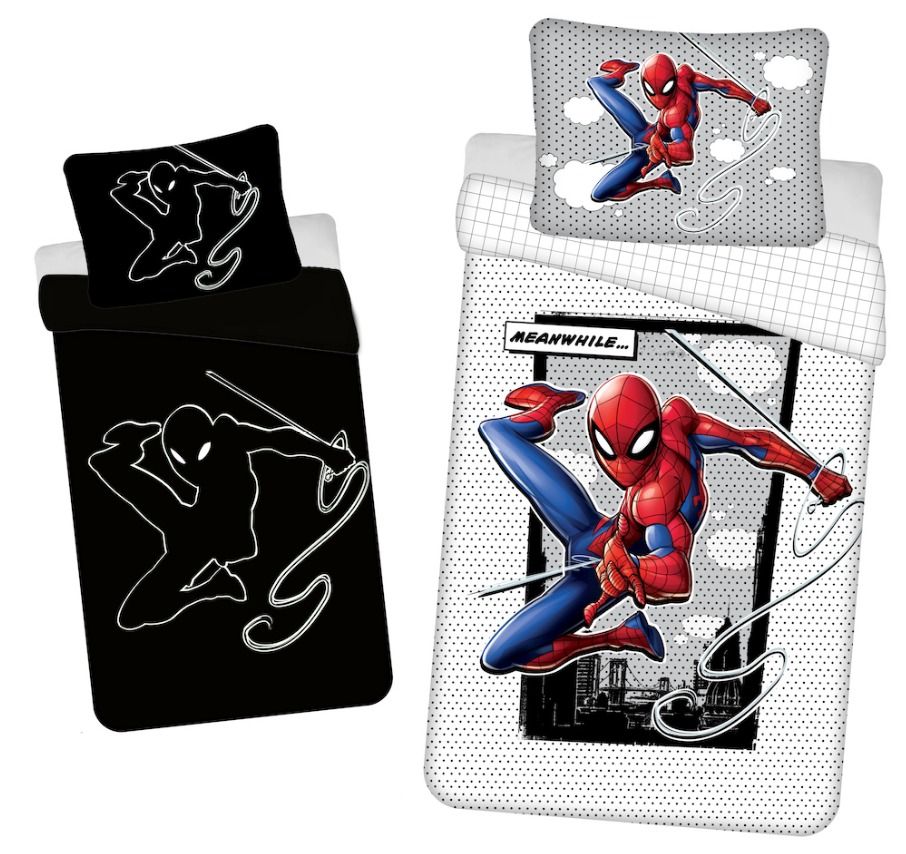 Bavlnené detské obliečky Spiderman 02 svietiaci efekt, Jerry Fabrics