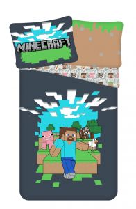 Obliečky bavlna Minecraft Adventure | 140x200, 70x90 cm