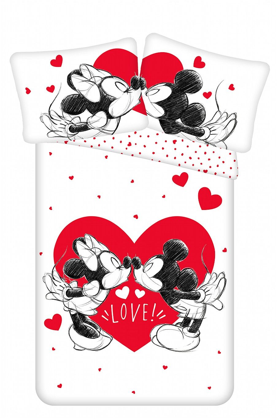 Detské obliečky Mickey and Minnie "Love 05", Jerry Fabrics