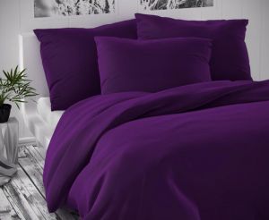 Luxusné saténové obliečky z kolekcie LUXURY COLLECTION tmavo fialovej farby, | 140x200, 70x90 cm, 40x40 cm povlak, 45x60 cm povlak, 50x70 cm povlak, 70x90 cm povlak