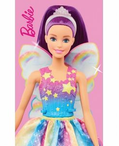 Detský uterák Barbie Dúhová Víla | rozmer 30x50 cm.
