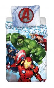 Detské bavlnené obliečky Avengers  "Green 02" | 140x200, 70x90 cm