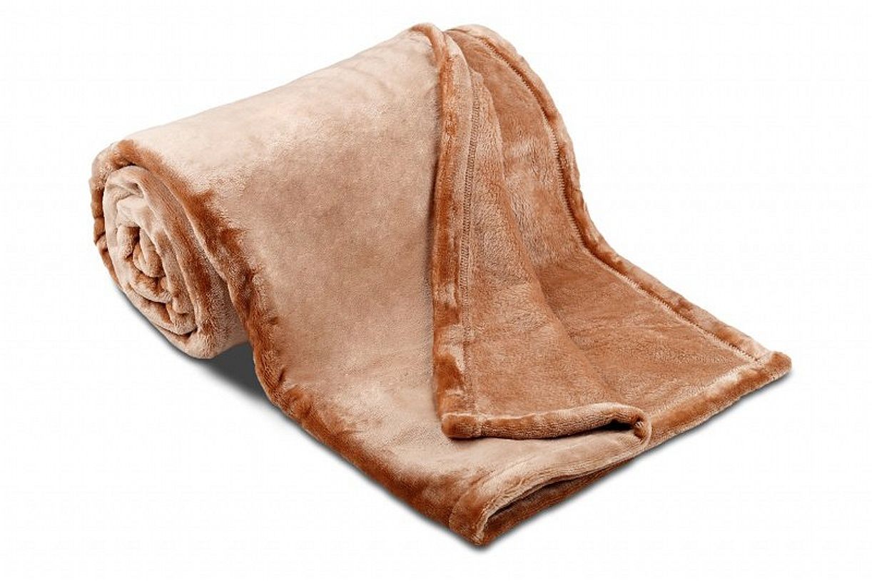 Kvalitná deka z mikroflanelu kolekcie SLEEP WELL vo farbe čokoládová, Svitap