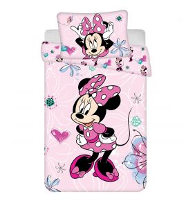 Disney obliečky do postieľky Minnie Flowers 02 baby | 100x135, 40x60 cm