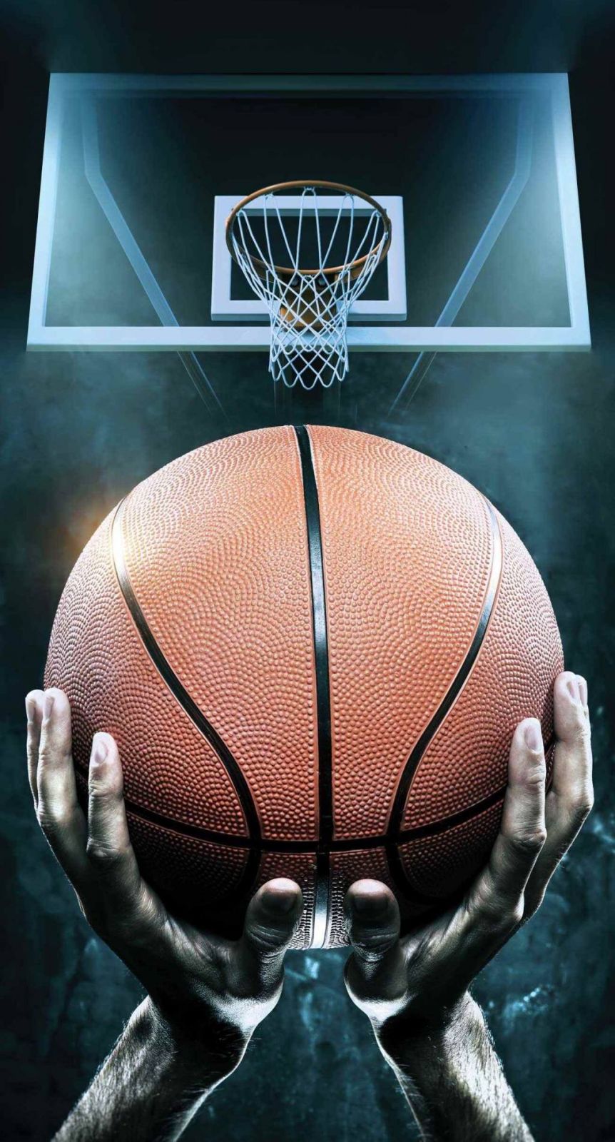 Bavlnená osuška s moderným motívom basketbalu v tmavom pozadí, Jerry Fabrics