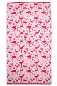 Plážový detský uterák Flamingos | 90x170 cm