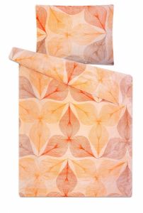 Do oranžovej farby ladené kvalitné mikroflanelové posteľné obliečky Symbióza oranžová, | 140x200, 70x90 cm