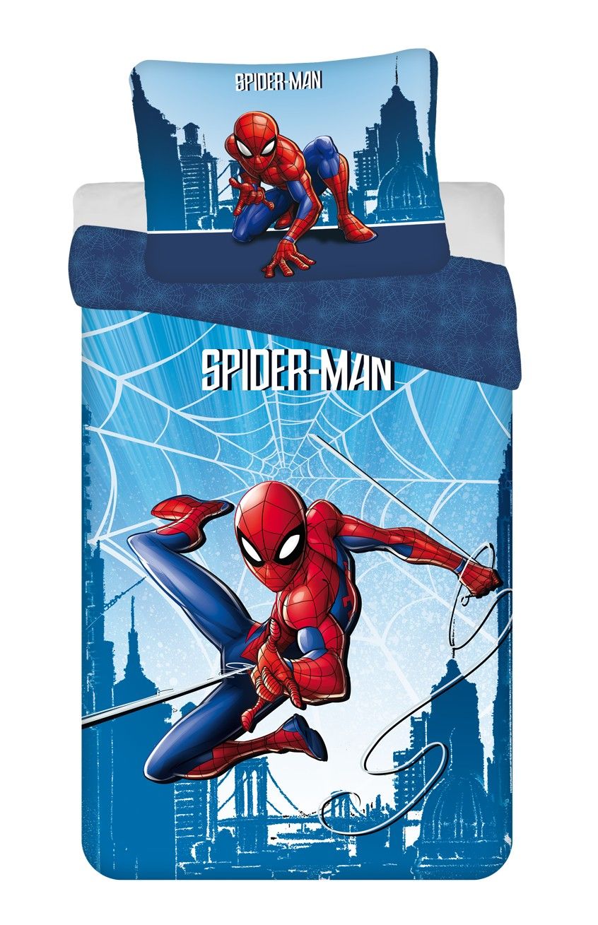 Bavlnené detské obliečky Spider-man "Blue 04" Jerry Fabrics