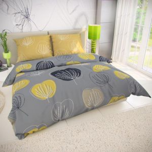 Elegantné bavlnené posteľné obliečky GRACE šedá, Kvalitex