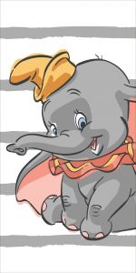 Detská plážová osuška s obľúbeným slonítom Dumbo "Stripe" | rozmer 70x140 cm.