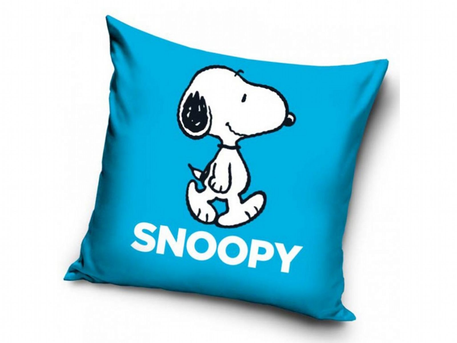 Obliečka na vankúš Snoopy modrá Carbotex