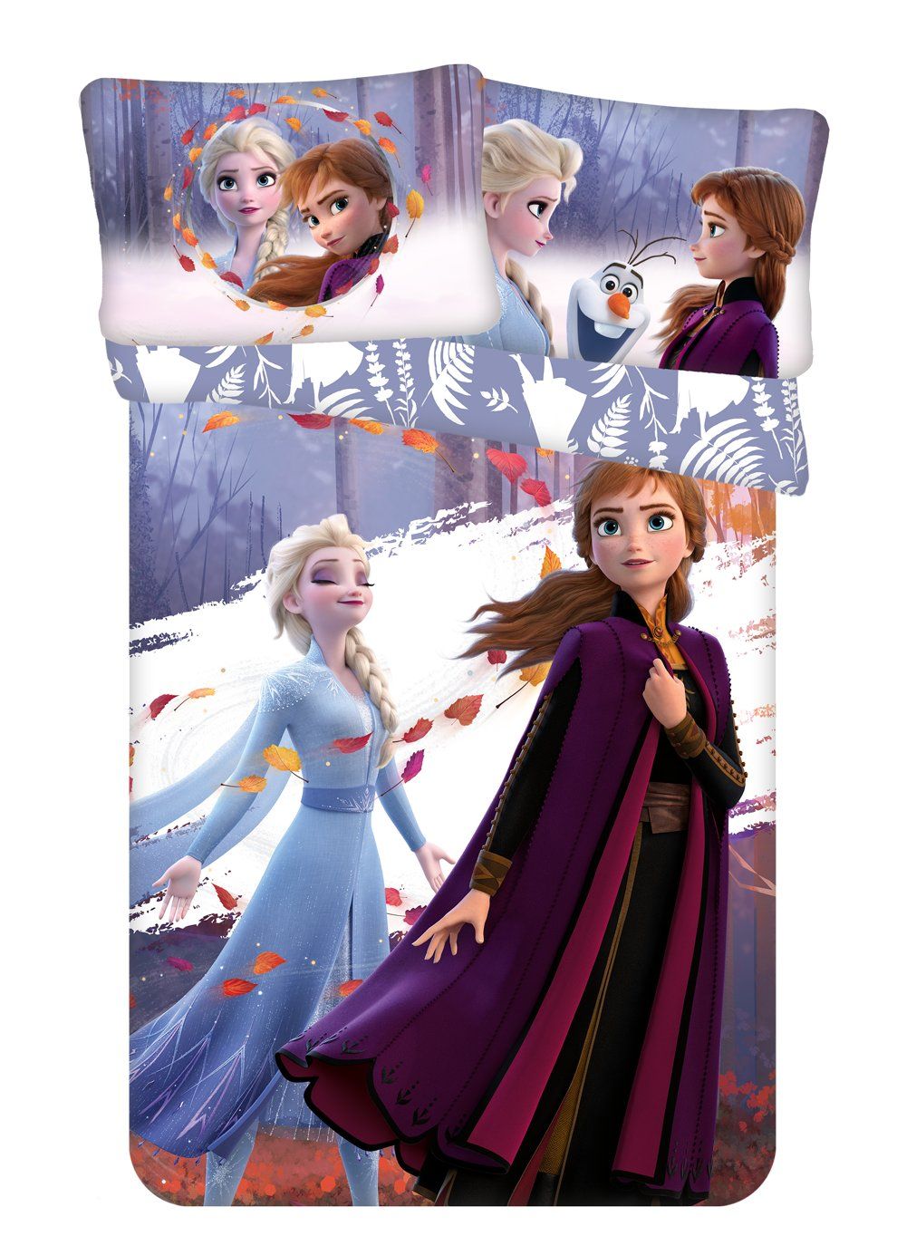 Disney obliečky do postieľky Frozen 2 "Leaves" baby Jerry Fabrics