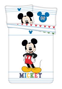 Disney obliečky do postieľky Mickey "Colors" baby | 100x135, 40x60 cm