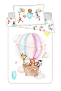 Disney detské obliečky do postieľky Zvieratká Flying balloon baby, | 100x135, 40x60 cm