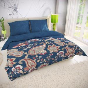 Atraktívny bavlnené posteľné obliečky OLYMPIA petrolejová, | 140x200, 70x90 cm